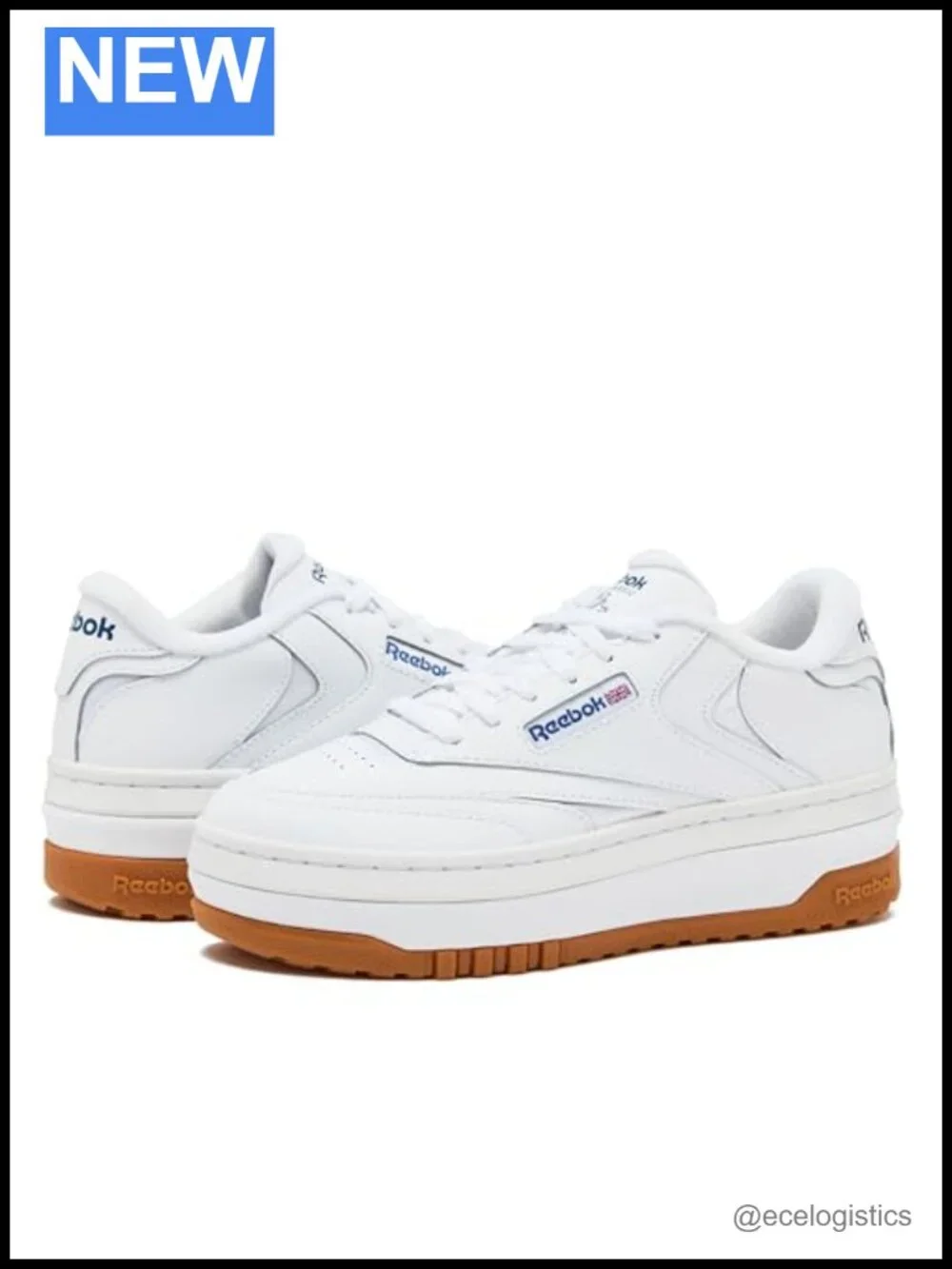 White Leather Platform Sneakers - Chunky Casual Tennis Shoes for Women - 2